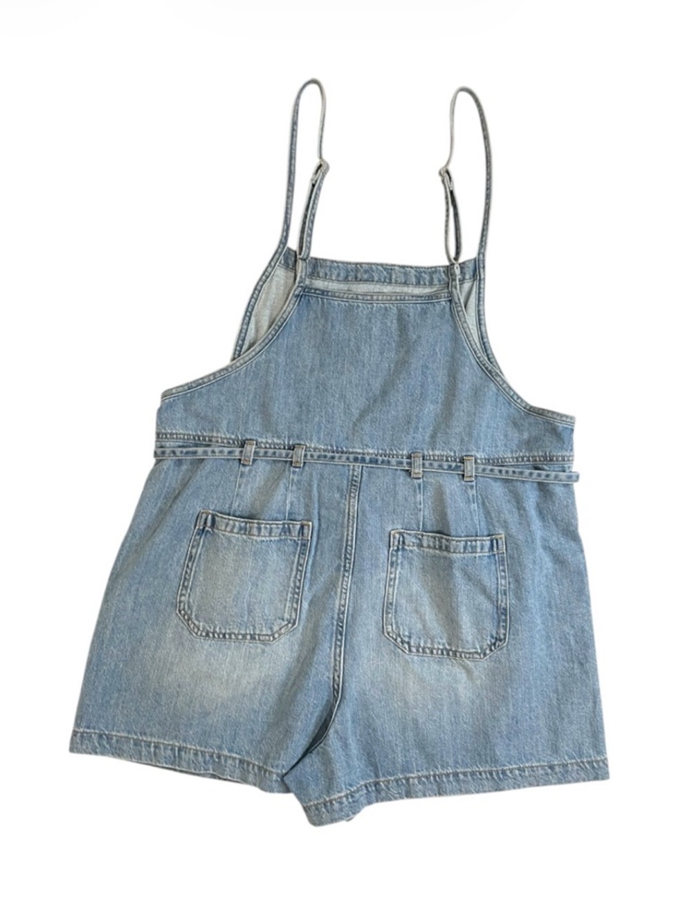 m jeans by Maurice’s Soft Denim Shortalls Size Large Short - Picture 10 of 12